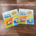 3D Wooden Puzzle Identification Boards for Kids 2pcs – Random Pattern Handheld Jigsaw Early Learning Toy, Montessori Shape & Pattern Recognition Activity, Holiday Gift for Toddlers Boys Girls Ages 2 3 4+