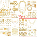 Retro Jewelry Set for Women 35-68pcs Butterfly Heart Star Moon Charms Elegant Mixed Lot Daily Wear & Gift