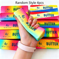 Butter Squishy Toys for Kids 4pcs Set – Soft Slow Rising Squeeze Sensory Fidget Toys, Stress Relief Squishies, Party Favors, Classroom Prizes, Random Styles, Fun Gift for Boys Girls Ages 3+