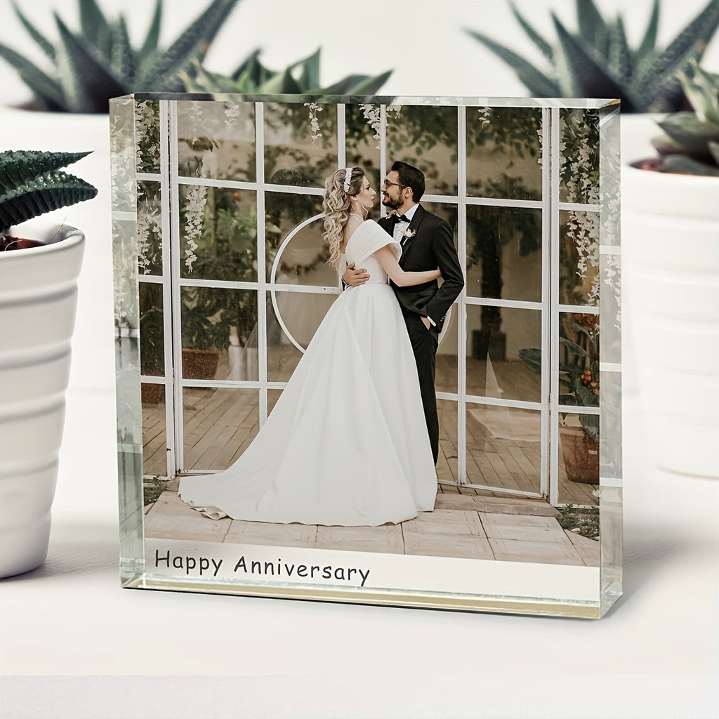 Custom Acrylic Photo Block - Personalized Pet Memorial Keepsake with Love You Forever Engraving, High-Quality Photo Print for Dog & Cat Loss, Home Decor Memorial Gift for Pet Lovers & Anniversaries