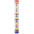 Colorful Rainmaker Musical Toy for Babies 40cm Translucent Shaker Vibrant Beads Rain Sound Educational Sensory Instrument Color Recognition Coordination Development Gift Ages 0+ ABS Safe