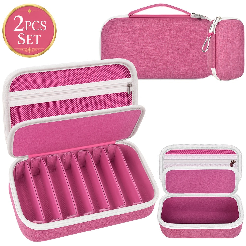 Travel Sunglasses Organizer Case for Multiple Pairs – Multi-Slot Eyeglasses Storage Holder Bag for Men & Women, Portable Hard Shell Sunglasses Box for Home & Travel, 2 to 10 Slots Available