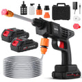 Cordless Pressure Washer 300W, Handheld Electric Car Wash Gun with 6-in-1 Nozzle, 1.3GPM High Pressure Washer with 15000mAh Battery, 60-Min Runtime for Car Wash, Home, Floor & Garden Cleaning