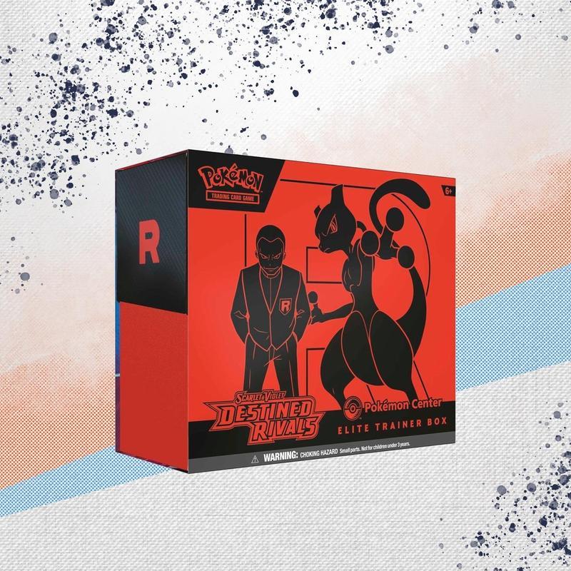 Pokemon TCG Scarlet & Violet Destined Rivals Pokemon Center Elite Trainer Box – 11 Booster Packs, 65 Card Sleeves, Dice & Accessories – Perfect Gift for Pokemon Collectors & Players