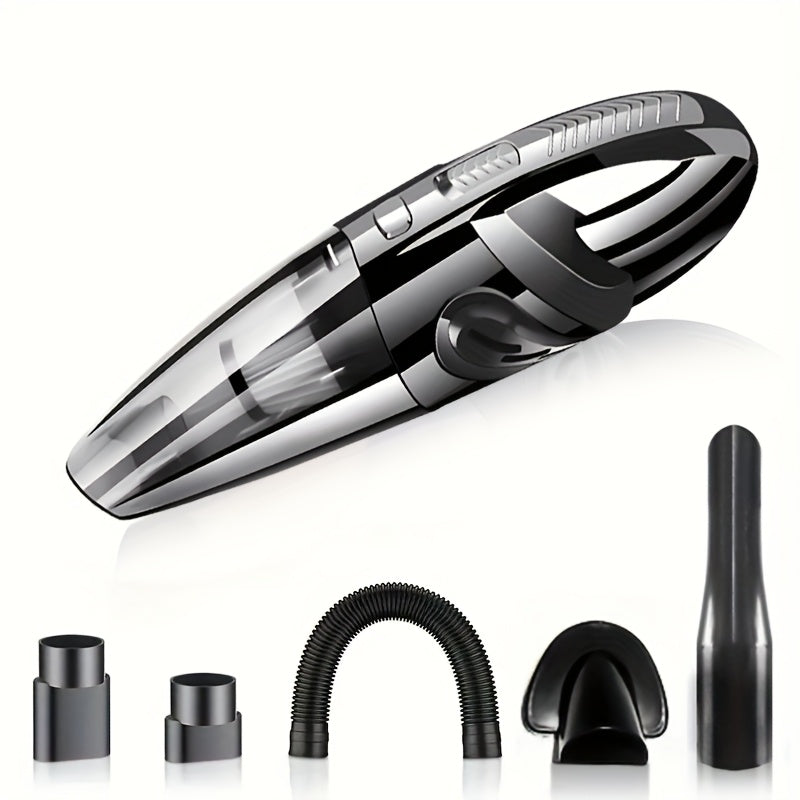 Handheld Car Vacuum Cleaner 4200PA Super Suction, 1800mAh Cordless Portable Vacuum with 5 Attachments, Low Noise for Car Interior, Pet Hair, Home Cleaning – Pink Gift for Women