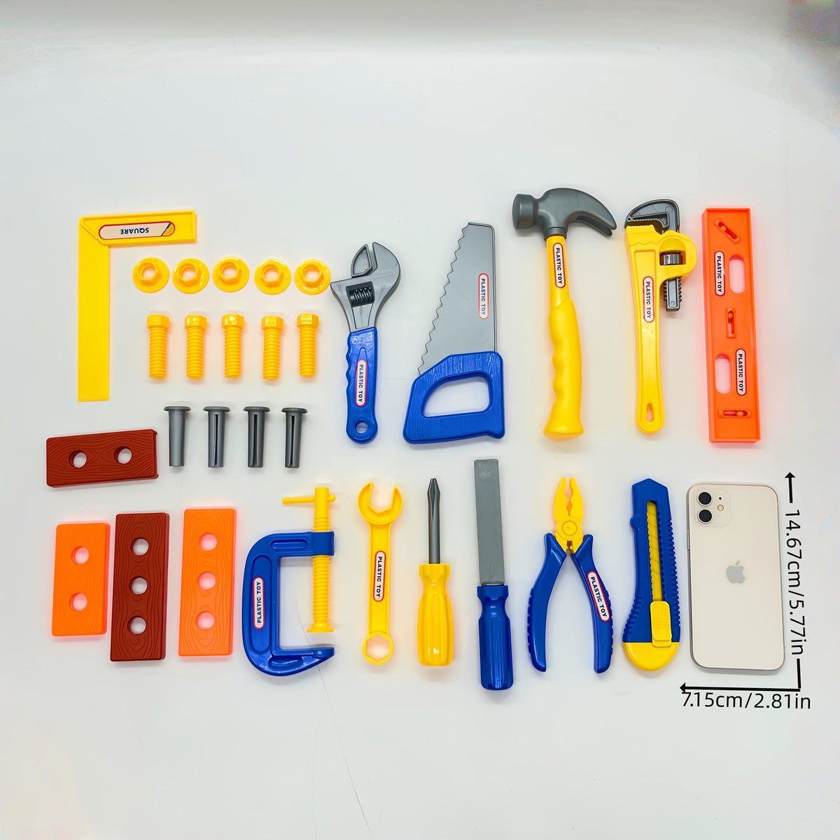 Kids Toy Tool Box Set 10 19 or 30 Piece Simulation Screwdriver Tool Kit Pretend Play Construction Toys for Boys Girls Toddlers STEM Learning Home Role Play Birthday Gift Random Color