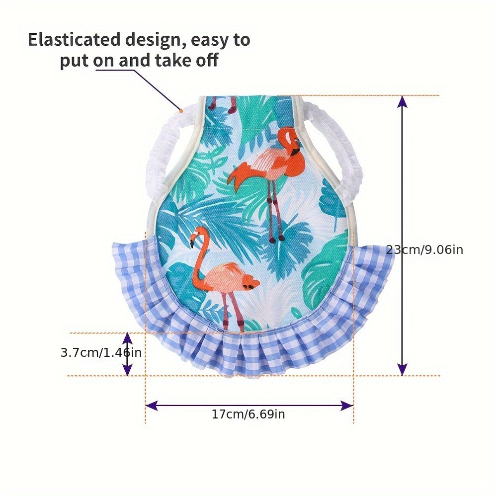 Pet Chicken Clothes Ruffled Vest Costume for Chickens Ducks Geese - Elastic Band Chest Harness Vest Outfit for Backyard Poultry - Funny Chicken Costume Gift for Chicken Lovers Assorted Styles