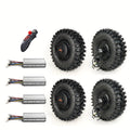 4WD Electric Go-Kart Conversion Kit – 4x 15" 500W Brushless Hub Motors with Remote Control, 24V/36V/48V Compatible, Fits Karts & Scooters