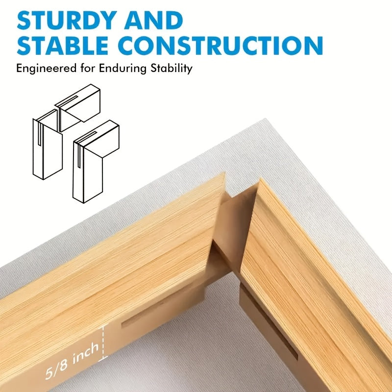 Stretched Canvas Board Set Round & Square Multi-Size Combo – 5 to 20 Piece Packs in 10x10, 11x14, 12x12, 16x16 & More – Ideal for Acrylic Pouring, Wet-on-Wet, Oil Painting & Classroom Teaching