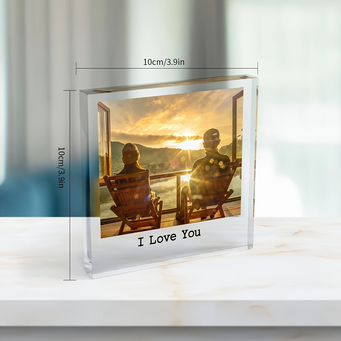 Custom Acrylic Photo Block - Personalized Pet Memorial Keepsake with Love You Forever Engraving, High-Quality Photo Print for Dog & Cat Loss, Home Decor Memorial Gift for Pet Lovers & Anniversaries
