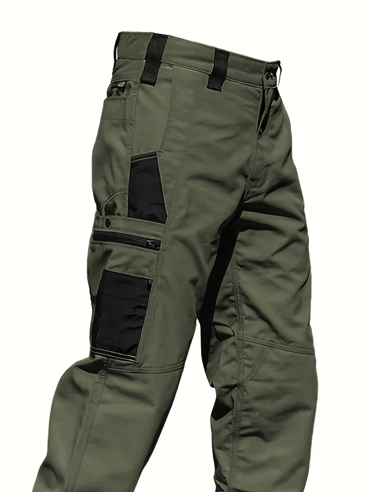 Men's Tactical Cargo Pants 2-Pack Ripstop Multi-Pocket Outdoor Work Pants for Camping Hiking Hunting Fishing Straight Leg Belt Loops S-XXXL