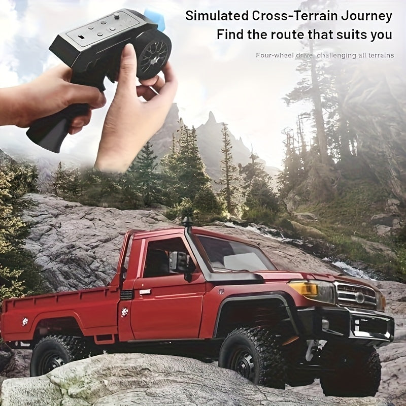 MN-82 1 12 Scale Off-Road RC Climbing Car 2.4GHz Four-Wheel Drive Dual Speed All Terrain Remote Control Truck Collectible Model Adults Kids Indoor Outdoor Gift