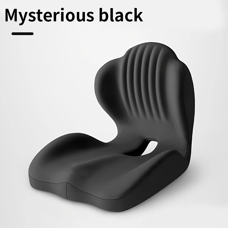 Ergonomic Memory Foam Seat Cushion with Back Support & Breathable Hollow Design – Comfortable Coccyx Cushion for Office Chair Car Seat Long Sitting Unisex