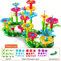 Flower Arrangement Building Blocks Toy for Kids 64/91pcs – DIY Assembling Flower Bouquet Construction Set, Random Colors, Creative STEM Educational Toy, Halloween Thanksgiving Christmas Gift for Ages 3+