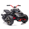 12V Kids Electric Ride On ATV 3-Wheeler for Ages 3+ – Dual 550W Motors, 40-60 Min Playtime, EVA Tires, Shock Absorber, LED Lights & Wireless Music – Battery Powered Ride On Car Gift for Boys & Girls – Black, Blue, Red, Yellow, Pink
