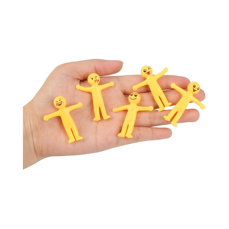 30pcs Stretchable Lala Figure Toys for Kids - Creative Semi-Soft Plastic Mini Dolls, Sensory Fidget Toy, Party Favor Goody Bag Filler, Stocking Stuffer & Christmas Gift for Boys & Girls, Random Styles