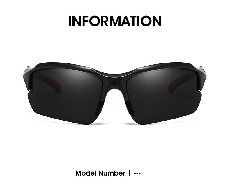 3-Pack Sports Sunglasses UV400 Half Frame for Men & Women – Lightweight Polarized Goggles for Running, Fishing, Skiing, Driving & Outdoor Activities, Sun Protection Eyewear Set