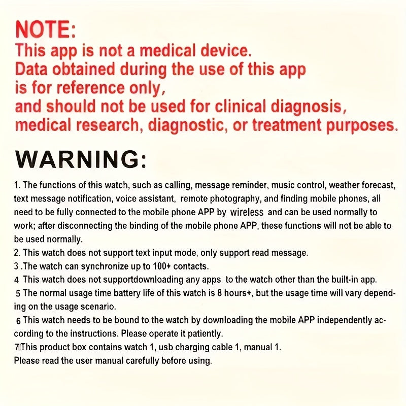 Smartwatch 1.83 Inch Full Touch Screen Wireless Calling Message Reminder Heart Rate Sleep Monitor Pedometer Multi-Sport Modes USB Rechargeable Fitness Watch for Men Women