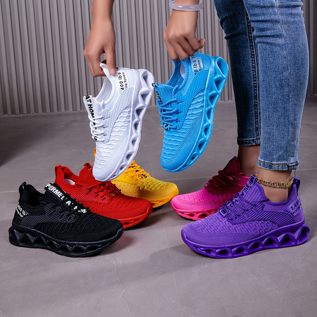 Women's Blade Sneakers – Breathable Non-Slip Walking & Running Shoes with Blade Sole, Fashion Athletic Trainers for Gym, Sports, Tennis & Work, Sizes US 6.5–12.5, Multiple Colors