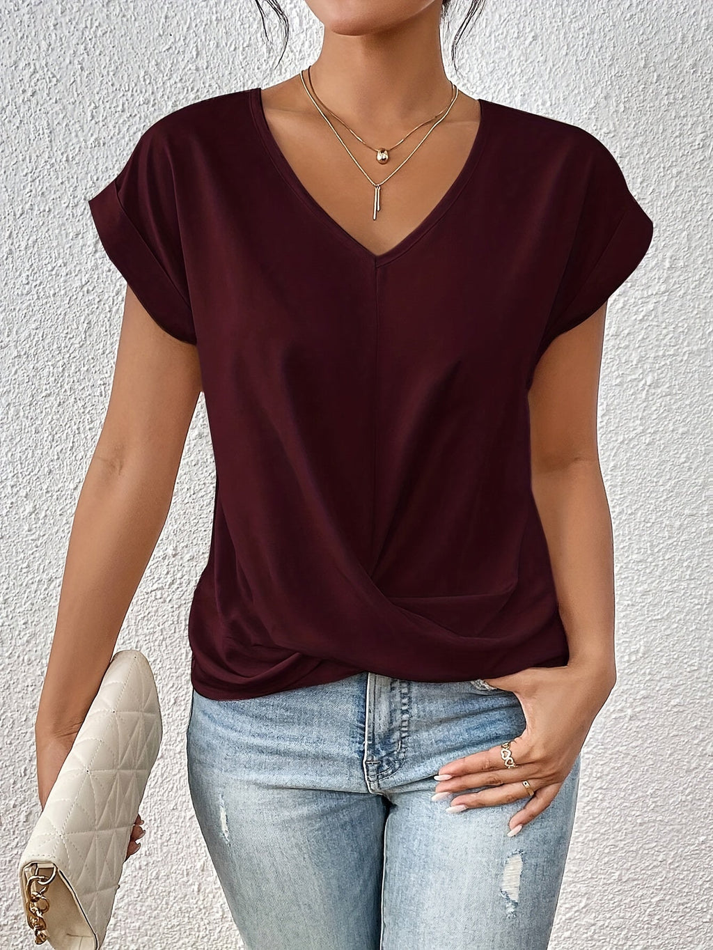 Women's Short Sleeve T-Shirt – Solid Color Casual Basic Top in 12 Colors, Soft Comfortable Everyday Tee for Spring & Summer