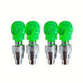 LED Tire Valve Stem Caps with Breathing Light & Running Horse Effect 4/8/16pcs Glow Wheel Valve Core Caps for Car Motorcycle Bike – Wind Fire Wheel Light UV & Explosion Proof – Green Red Blue Skeleton