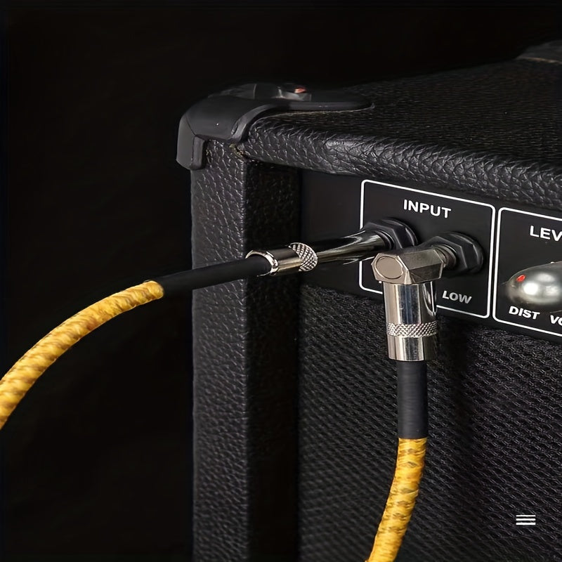 Electric Guitar & Bass Instrument Cable - Noise-Free High-Fidelity 1/4 Inch TS Plug, Durable Flexible Amplifier Cord for Electric Guitar, Bass, Keyboard & Amp, Multiple Lengths & Color Packs