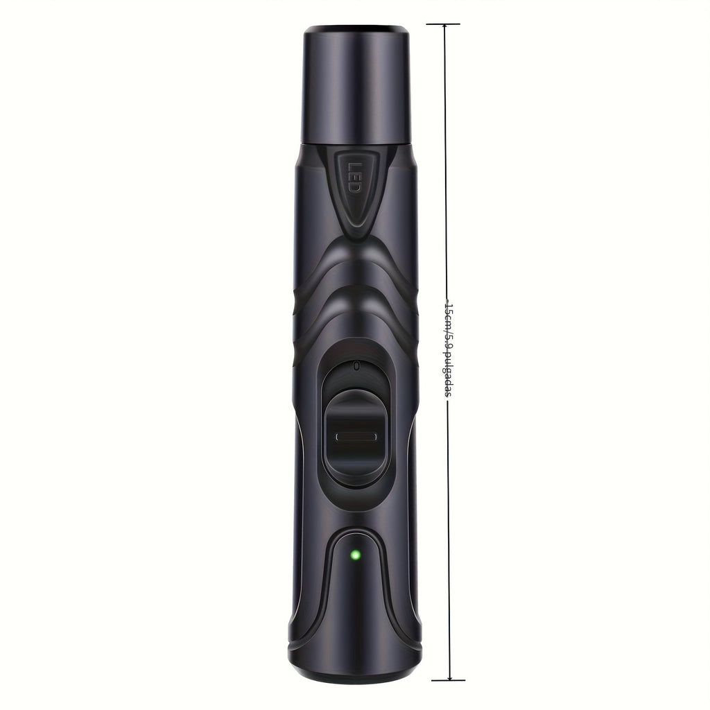 Dog Nail Grinder with LED Light - Quiet Rechargeable Pet Nail Grinder 2-Speed Painless Nail Trimmer for Large Small Dogs, USB Charging with Grinding Wheel