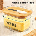 Luxury Large Ceramic Butter Dish with Lid & Butter Knife – Airtight Countertop Butter Keeper, Easy-Clean Design, Elegant Kitchen Accessory & Perfect Housewarming Gift for Butter Lovers