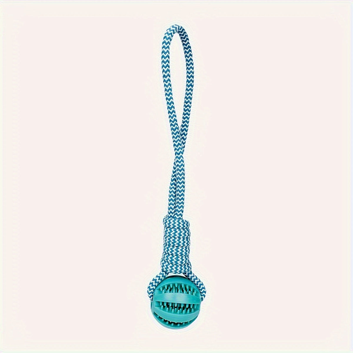 Heavy-Duty Braided Rope Dog Chew Toy with Textured Handle & Interlocked Rope Ball – Power Chewer Teeth Cleaning Tug Toy for Large Dogs, Fetch & Tug-of-War Training, Durable Molar Bone