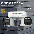 Dual Lens PTZ Security Camera Outdoor WiFi – 360° Pan Tilt Zoom 5MP, 10x Electric Zoom, Motion Detection, Two-Way Audio, Siren Alarm, Color Night Vision, App Control, Home Surveillance Camera