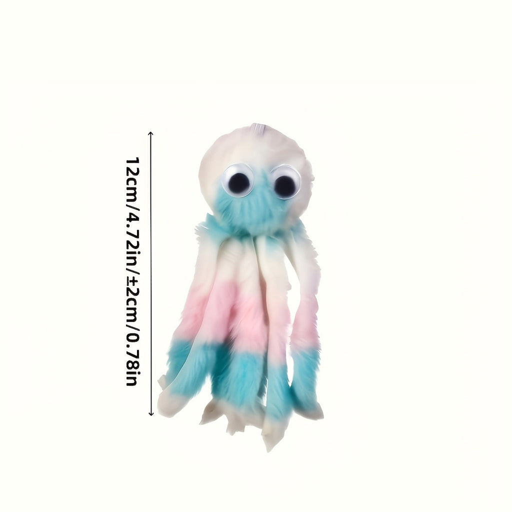 Octopus Plush Cat Toy – 1, 3, or 5-Pack Soft Kicking & Chewing Toy for Indoor Cats, Teaser Wand Replacement Head, Multiple Colors for Interactive Kick & Bite Play
