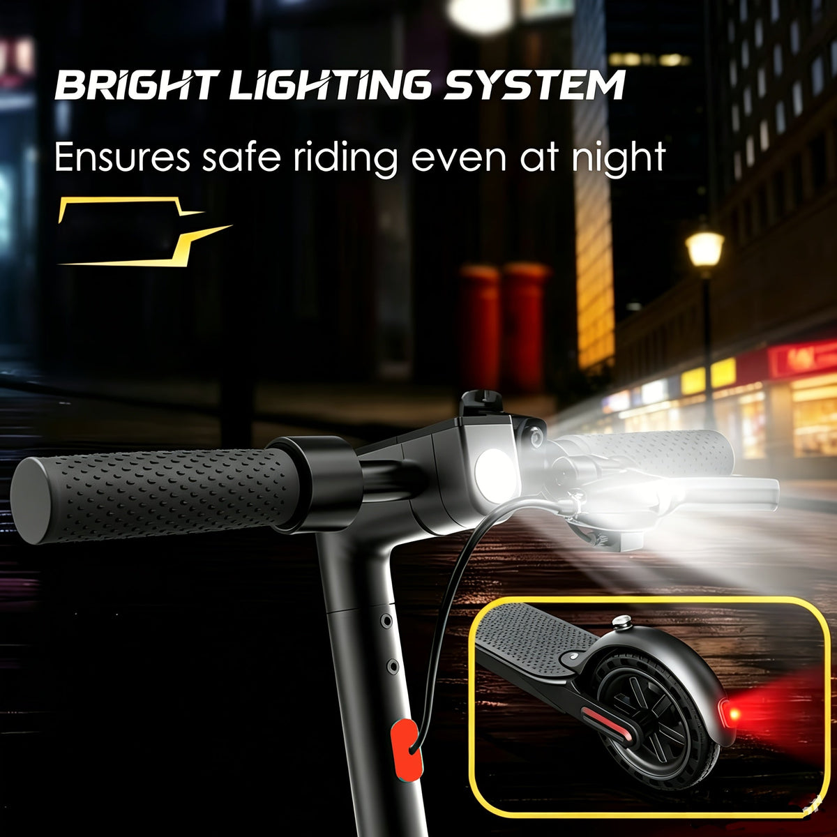 Foldable Electric Scooter for Adults 350W Motor 21-Mile Range App-Enabled 8.5 Inch Tires 3-Speed Modes LED Display Rear Brake Portable Urban Commuter E-Scooter Black