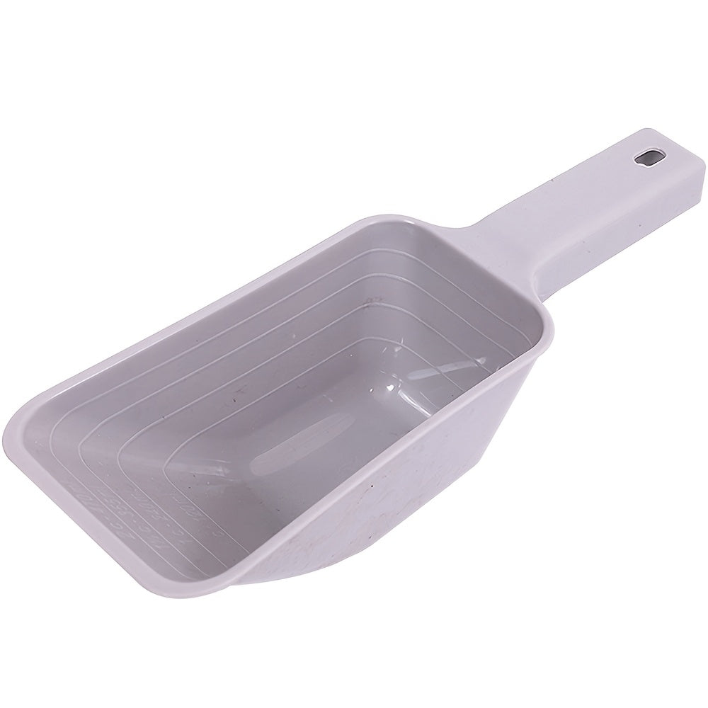 Pet Food Measuring Spoon with Volume Lines – Dishwasher Safe Plastic Portion Control Scoop for Dog & Cat Food, Portable Accurate Feeding Tool, 1pc or 2pcs, Black Grey Blue Red