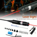 Laser Bore Sight Kit with 32 Adapters – Red & Green Laser Boresighter for 0.17 to 12GA, High Precision Rifle Zeroing Tool with 8-Hour Battery Life, Button ON/OFF for Hunting Shooting