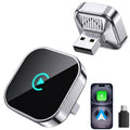 Wireless CarPlay Adapter 2026 Upgraded Mini Dongle – 2-in-1 iPhone & Android Auto, Convert Wired to Wireless, USB-A & USB-C, Dual-Band Low Latency, Auto Connect, FCC Certified
