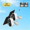 Solar Powered Outdoor Security Camera 3MP 1296P FHD – Battery Powered, 2.4GHz WiFi, AI Motion Detection, Spotlight, IP65 Weatherproof, Color Night Vision, Two-Way Audio, Cloud & SD Storage CCTV