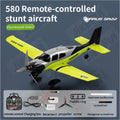 RC Airplane for Adults Kids QIDI-580 SR22 4-Channel Remote Control Plane Brushless Motor 28-30 Min Flight Time Auto-Balance Roll Yaw Light Show Green Blue Beginner Friendly Outdoor Toy Gift