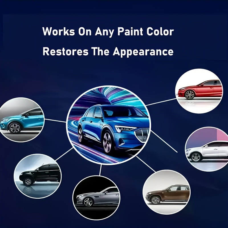 Nano Gloss Car Scratch Repair Wax Kit 100G with Clay Bar & Sponge Removes Scratches Swirls Matte Imperfections All Car Paint Colors Auto Paint Restoration Polish Car Detailing Care