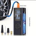 Portable Tire Inflator 210PSI Cordless with Digital Pressure Gauge, Rechargeable Battery & LED Light – Wireless Air Pump for Car, Motorcycle, Bicycle & Sports Balls – Velora