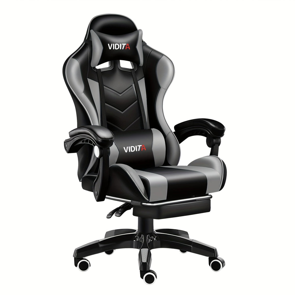 Gaming Chair High Back Ergonomic Racing Chair with Footrest & Lumbar Support – Adjustable Recline Swivel Computer Office Chair, 8 Colors